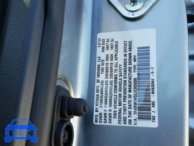 2018 HONDA CR-V EX 7FARW1H52JE005008 Bild 9