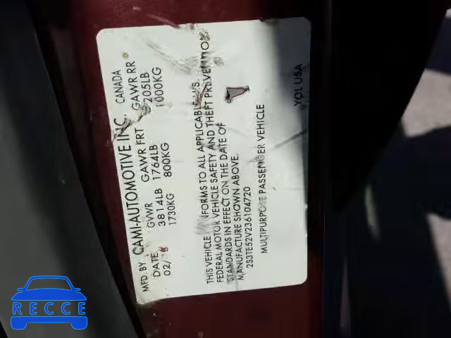 2003 SUZUKI VITARA JLS 2S3TE52V236104720 зображення 9