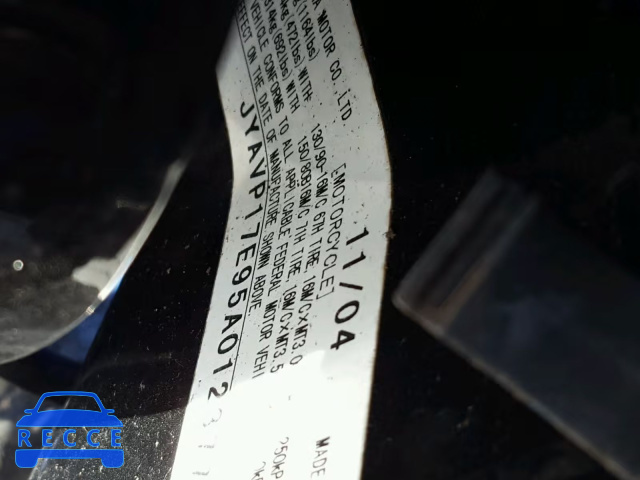 2005 YAMAHA XV1700 A JYAVP17E95A012377 image 9