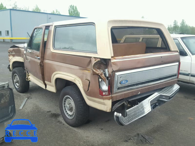 1986 FORD BRONCO U10 1FMDU15N7GLA16670 image 2