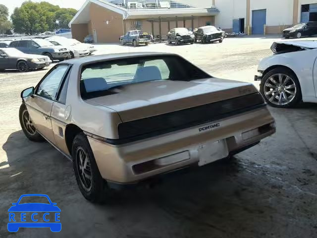 1987 PONTIAC FIERO 1G2PE11R9HP227441 image 2