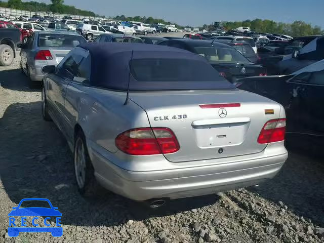 2002 MERCEDES-BENZ CLK 430 WDBLK70G12T104851 зображення 2