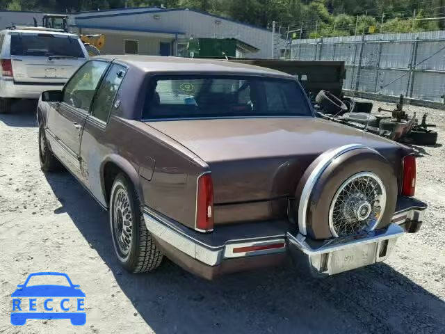 1989 CADILLAC ELDORADO 1G6EL1155KU630754 image 2