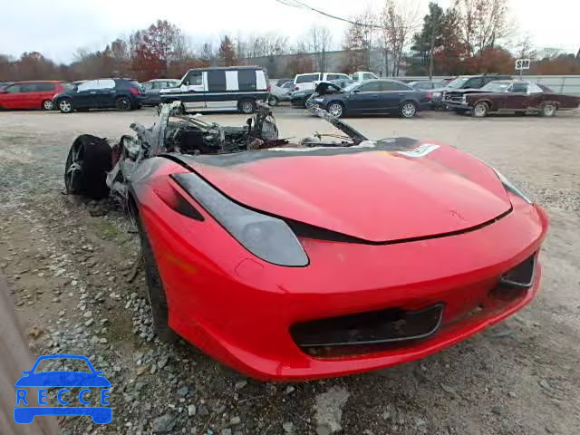 2014 FERRARI 458 SPIDER ZFF68NHA0E0198195 зображення 0