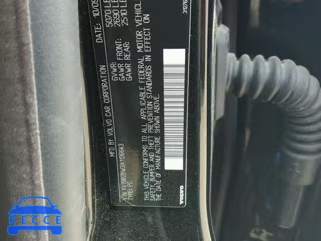 2010 VOLVO V70 3.2 YV1982BW3A1136643 зображення 9