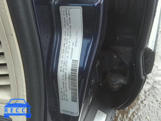 1999 AUDI A8 QUATTRO WAUBG34D9XN000351 image 9