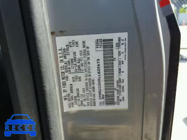 1990 FORD BRONCO U10 1FMEU15H9LLB25673 image 9