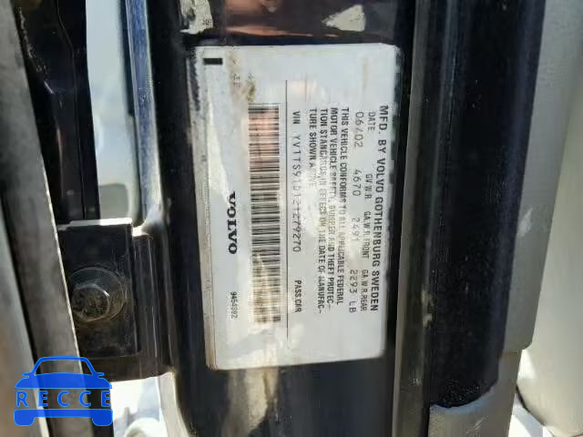 2002 VOLVO S80 T6 TUR YV1TS91D121279270 image 9