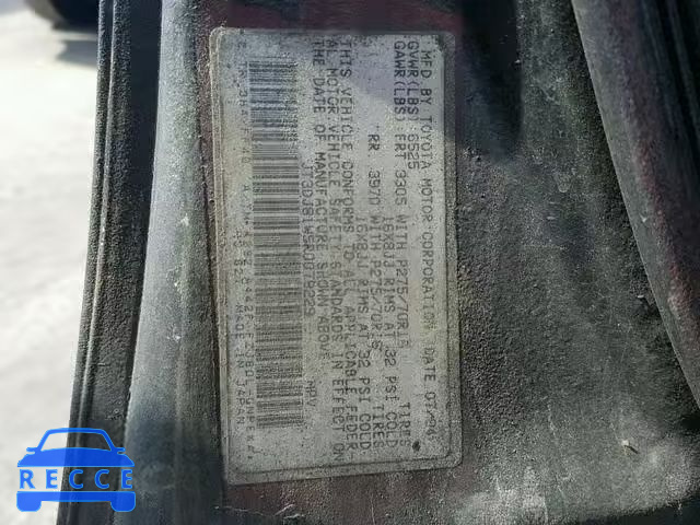 1994 TOYOTA LAND CRUIS JT3DJ81W5R0079229 image 9