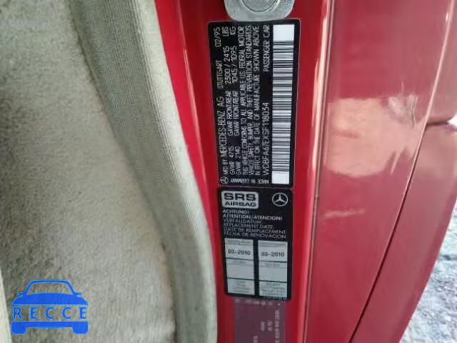 1995 MERCEDES-BENZ SL 500 WDBFA67EXSF118034 зображення 9