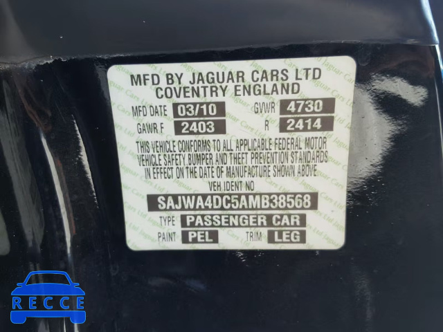 2010 JAGUAR XKR SAJWA4DC5AMB38568 image 9