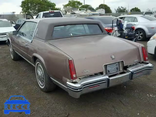 1984 CADILLAC ELDORADO 1G6AL5780EE619831 image 2