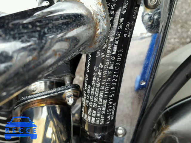 2002 SUZUKI VL1500 JS1VY51A322103093 Bild 9