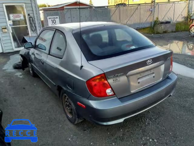 2003 HYUNDAI ACCENT BAS KMHCG35G83U273227 image 2