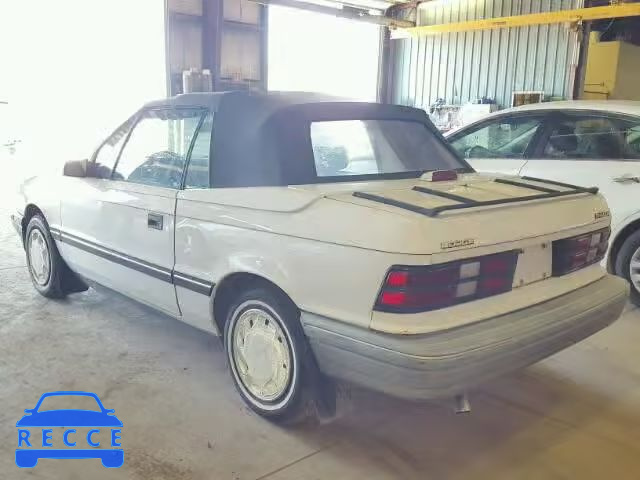 1991 DODGE SHADOW 3B3XP45K0MT605707 Bild 2