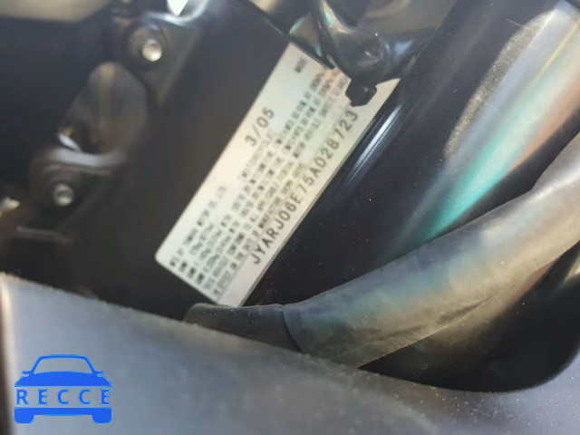 2005 YAMAHA YZFR6 L JYARJ06E75A028723 image 9