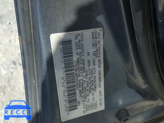 1993 TOYOTA LAND CRUIS JT3DJ81W6P0045037 image 9