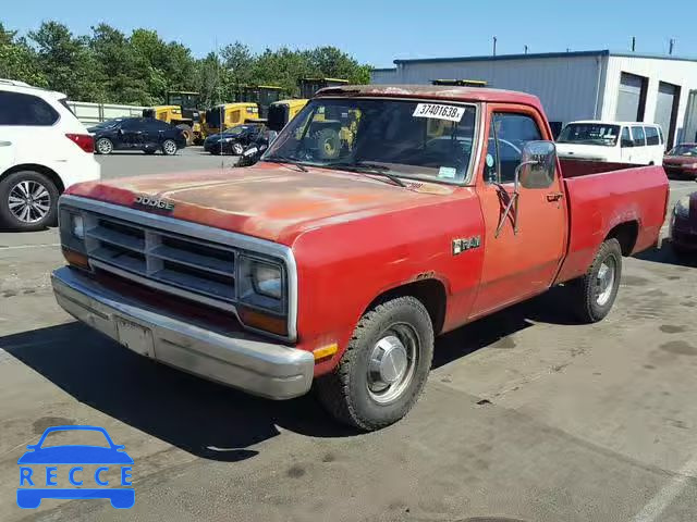 1987 DODGE D-SERIES D 1B7FD14H4HS388421 зображення 1