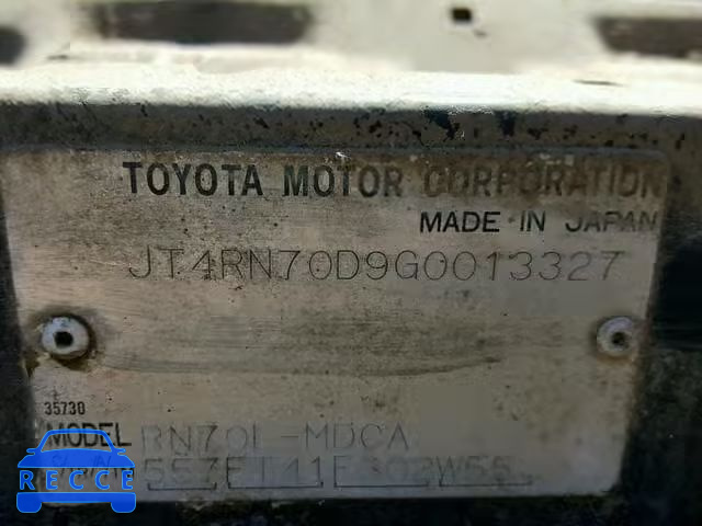 1986 TOYOTA PICKUP XTR JT4RN70D9G0013327 image 9