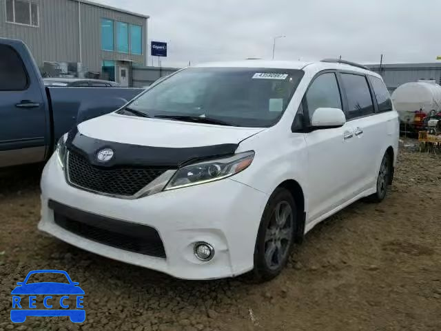 2017 TOYOTA SIENNA SE 5TDXZ3DC4HS837532 зображення 1