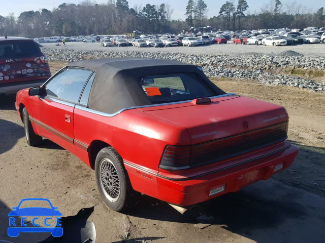 1991 CHRYSLER LEBARON 1C3XJ4530MG146356 image 2