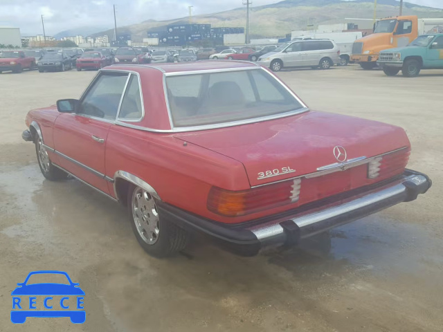 1985 MERCEDES-BENZ 380 SL WDBBA45C8FA024399 image 2