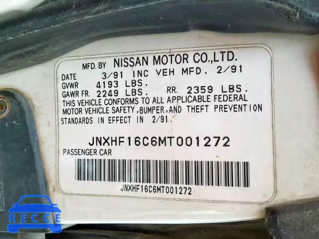 1991 INFINITI M30 JNXHF16C6MX001272 image 9