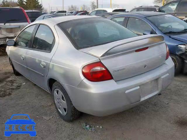 2005 DODGE NEON SX 2. 1B3AS46C05D233126 зображення 2