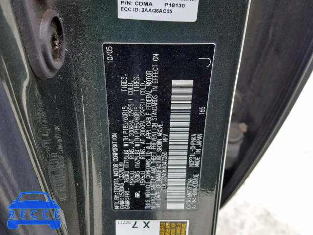 2006 TOYOTA XB JTLKT324064047360 зображення 9