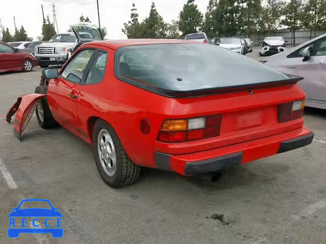 1987 PORSCHE 924 S WP0AA0929HN453358 зображення 2