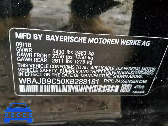 2019 BMW M550XI WBAJB9C50KB288181 Bild 9