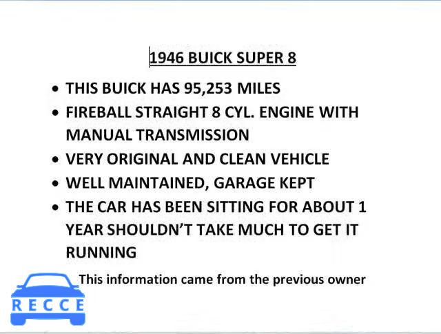 1946 BUICK SUPER 24385113 image 8