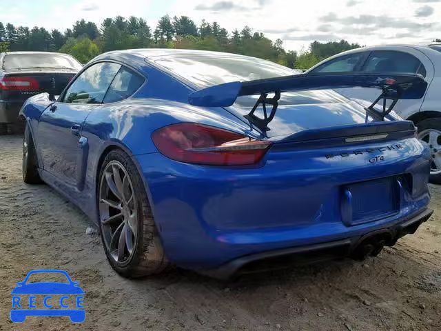 2016 PORSCHE CAYMAN GT4 WP0AC2A86GK197542 Bild 2