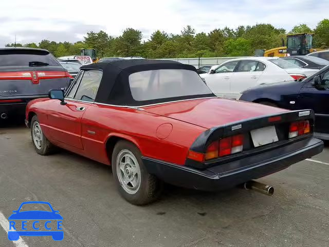 1987 ALFA ROMEO SPIDER VEL ZARBA5586H1048776 image 2