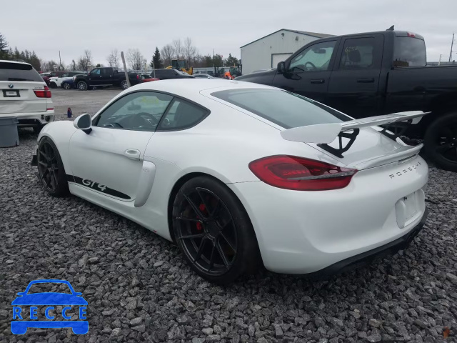 2016 PORSCHE CAYMAN GT4 WP0AC2A89GK191699 зображення 2