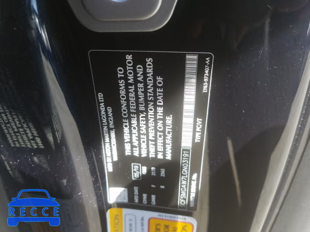 2020 ASTON MARTIN VANTAGE SCFSMGAW7LGN03191 Bild 9