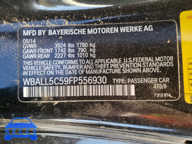 2015 BMW Z4 SDRIVE2 WBALL5C59FP556930 image 9