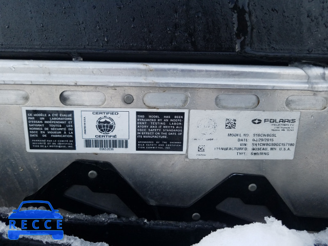 2016 POLARIS SWITCHBACK SN1CW8GS0GC157180 image 9