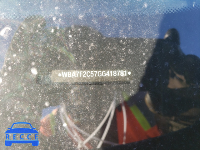2016 BMW 750I XDRIV WBA7F2C57GG418781 зображення 9