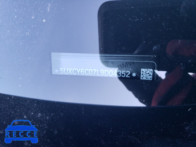 2020 BMW X6 XDRIVE4 5UXCY6C07L9D04352 image 9