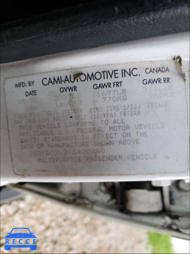 1996 SUZUKI SIDEKICK J 2S3TD03V2T6400860 image 9