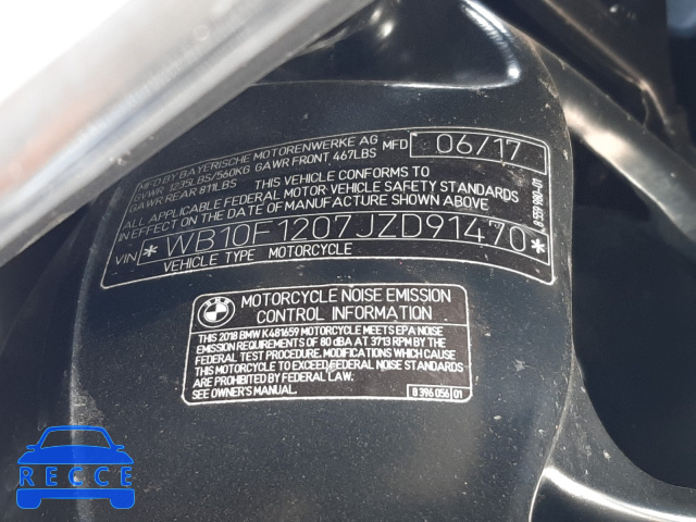 2018 BMW K1600 GTL WB10F1207JZD91470 Bild 9