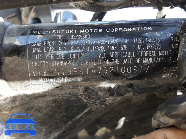 2009 SUZUKI LS650 JS1NP41A792100317 зображення 9