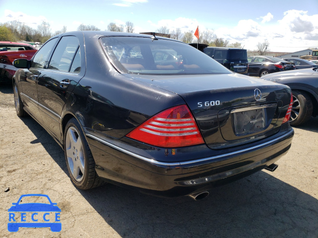 2003 MERCEDES-BENZ S 600 WDBNG76J53A361411 image 2