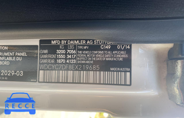 2014 MERCEDES-BENZ G 63 AMG WDCYC7DF8EX219685 image 9