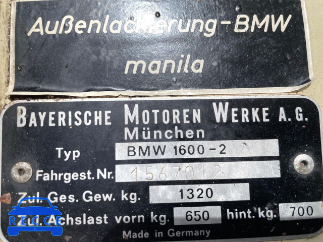 1969 BMW 1600 1567012 зображення 9