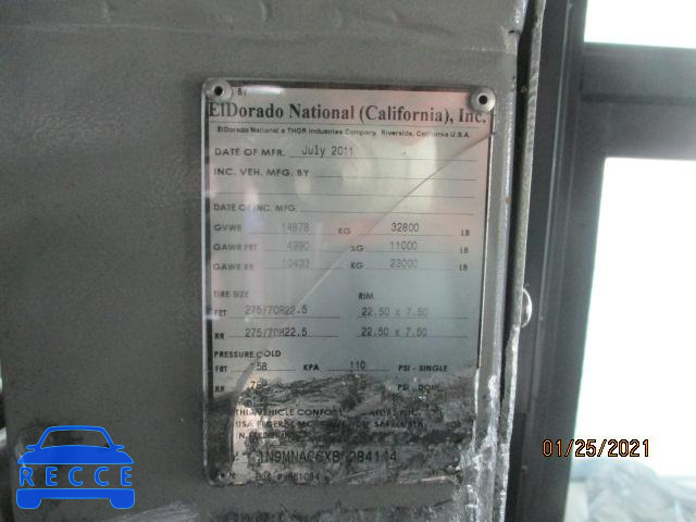 2011 EL DORADO E-Z RIDER 1N9MNAC6XBC084144 зображення 8