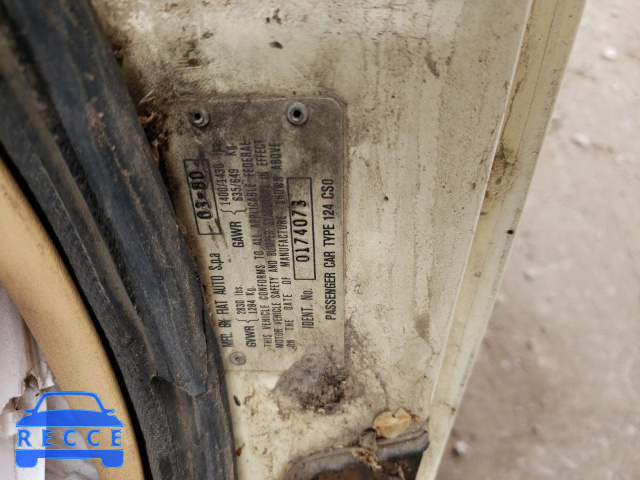 1980 FIAT SPIDER 124CS000174073 image 9