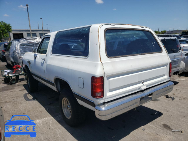 1988 DODGE RAMCHARGER 3B4GW02Y6JM836407 image 2