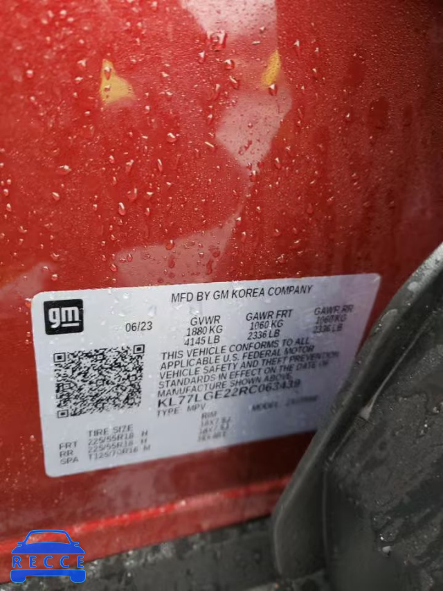 2024 CHEVROLET TRAX 1RS KL77LGE22RC063439 image 11